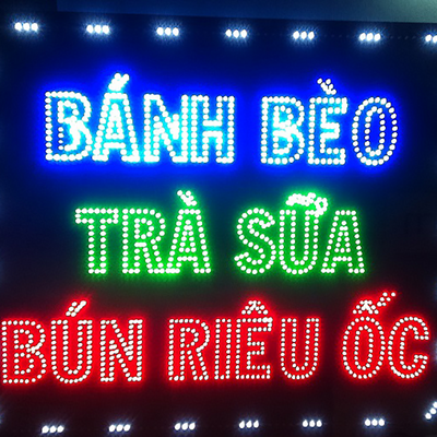Báº£ng Ä‘iá»‡n tá»­ Led quÃ¡n Äƒn